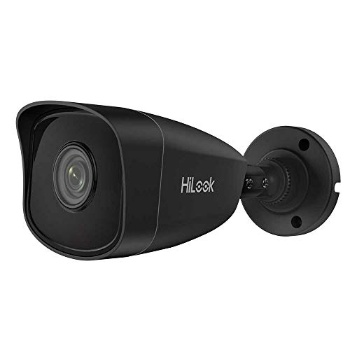 HiLook IPC-B150H-M Full HD PoE ONVIF Netzwerk Überwachungskamera Nachtsicht bis 30m - Video Sicherheitskamera für Draußen Nacht Zuhause schwarz Cover