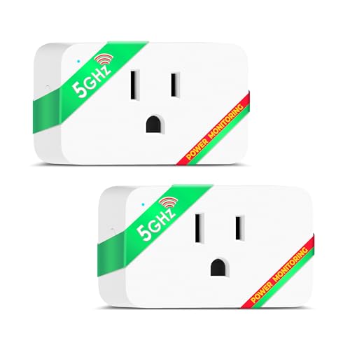 Wi-Fi Smart Plug 15A, Dual-Band 2.4GHz & 5GHz, Ene…