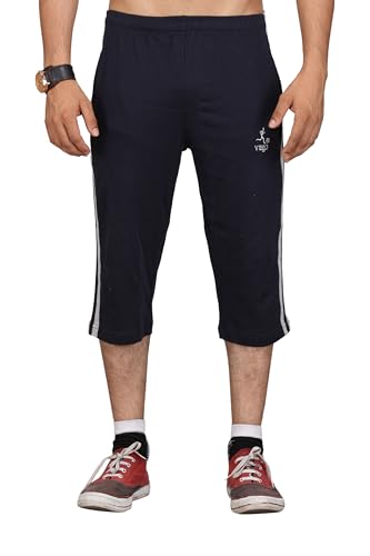 Image of VEGO Mens Cotton Three by Fourth, 3 /4, Capri, Three Quarter Plus Size