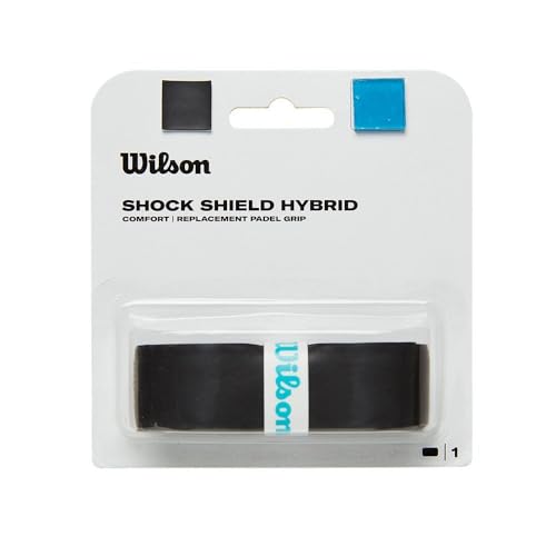 Wilson Padel Shock Shield Hybrid Replacement-Overgrip, Black, WR8416501001