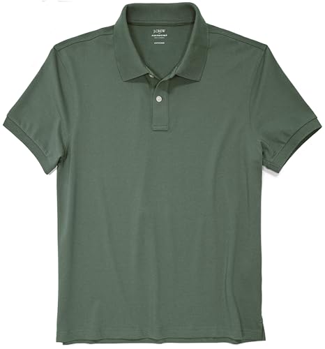 J.Crew Mercantile Men's Short Sleeve Untucked Flex Pique Polo Shirt