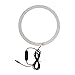 Circle LED Light Wick 25cm, Round LED Light Plate, Photography Lighting, High Brightness, Adjustable Color Temperature, USB Power Port