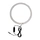 Kreis-LED-Lichtdocht, Runde LED-Lichtplatte, LED-Lampenplatte, Runde Lichtplatine, Kreis-LED-Lichtdocht, 25 cm, 10 Helligkeiten, 3 Farbtemperaturen mit USB-Stromanschluss,