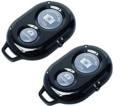 Frocel Shutter Remote Control with Bluetooth Wireless Technology - Create Amazing Photos and Videos Hands-Free - Works with Most Smartphones and Tablets (iOS and Android) (Set of 2)