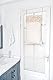 Mkono Makramee hängt Wäschekorb über die Türtasche Korb Platzsparend, Boho Wäschetasche Hängekorb Organizer für schmutzige Kleidung, für College Schlafsaal Badezimmer Home Travel