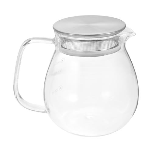 Mobestech Caffettiera Manuale in Vetro Filtro in Acciaio e Coperchio, Capacity 500 Ml, Macchina Per Caffè Bilancia Integrata, Per Cucina, Ristorante e Ufficio