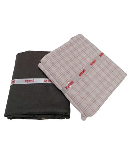 raymond fabrics Raymond Premium Cotton Shirt & Trouser Fabric Combo | Unstitched Formal Wear | Soft, Breathable & Durable Fabric (Multicolor)-picture-22