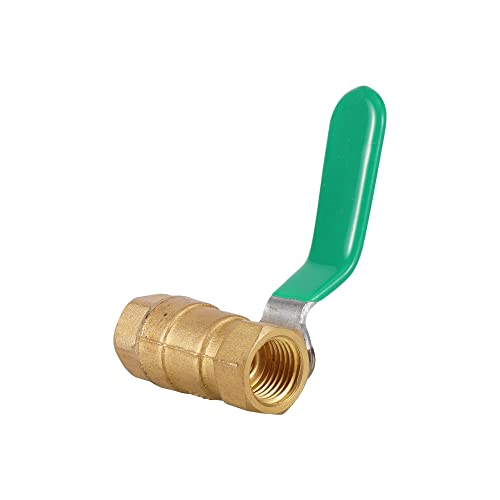 Válvula de bola de latón 1/4" hembra para conectar tuberías de fontanería 5