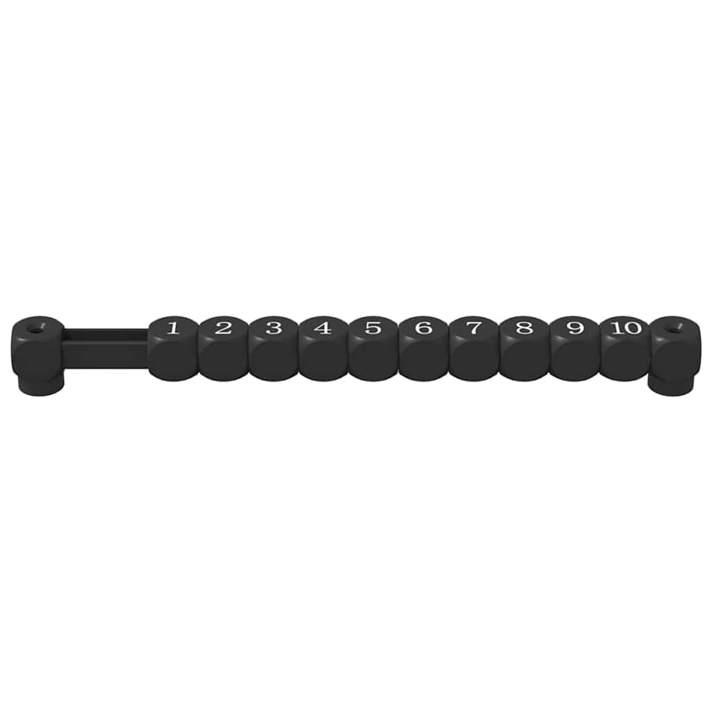 Contatore da calcio balilla da calcio, 2 pezzi, nero, in plastica HIPS, 30 x 2,2 x 2,9 cm, per sala giochi, sala giochi, accessori per il tempo libero, pub