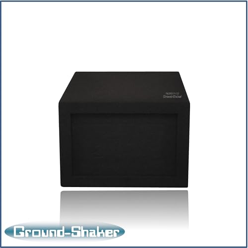 Image of 30HZ Reinforced Competition Single Ported Sub Box Sub Woofer Enclosure Speaker Box Car Audio Subwoofer Ground Shaker Box Ground-Shaker (Black, 10 inch)