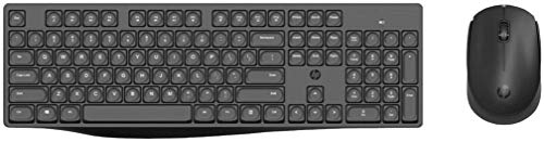 HP CS10 Wireless Keyboard Mouse Combo/2.4 GHz Wireless Connection/Ergonomic Design/Energy and Electricity Saving/Plug and Play, Intelligent Dormancy/Drop Key Cap/ 1600 dpi/Black (7YA13PA) HP CS10 Wireless Keyboard Mouse Combo/2.4 GHz Wireless Connection/Ergonomic Design/Energy and Electricity Saving/Plug and Play, Intelligent Dormancy/Drop Key Cap/ 1600 dpi/Black (7YA13PA)