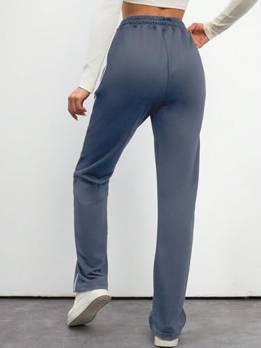 Image of SAKHWALA Women's Striped Track Pants | Women Trackpants | Women Lower /Pyjama | Lounge Pants | Loose Fit Trackpants | Gym /Yoga /Casual Wear Pants