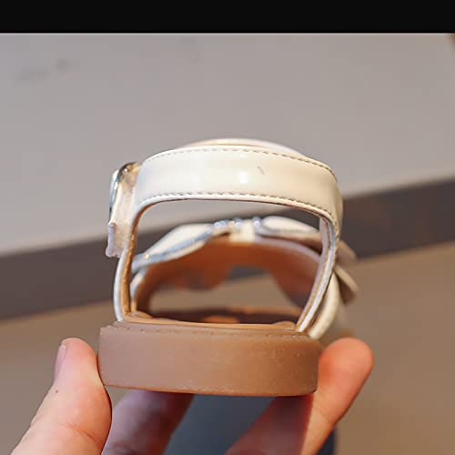 Toddler Kids Girl Open-toe Casual Sandal Low Heel Hook & Loop Ankle Strap Bow Soft Sole Party Dress Jelly Shoe2