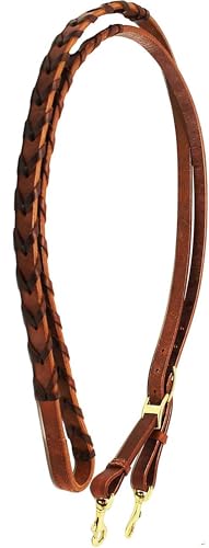 Challenger Horse Western Amish Leder Barrel Contest Zügel Braun 66RT10BR