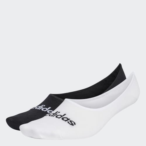 adidas Unisex adulto Thin Linear Ballerina Socks 2 Pairs, White/Black, 40-42