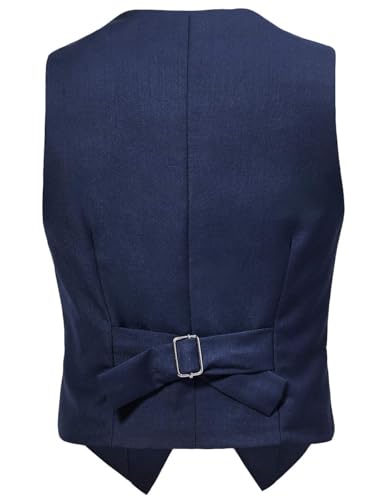 Image of Visaccy Boys Vest Kid Boy Formal Suit Vest for Wedding School | 3 Buttons,Fully Lined,Adjustable Waist,Toddler Boy Dress Vest