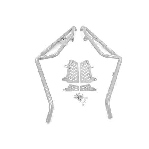 Sturzbügel Für Aprilia Für SR-GT 200 2022 2023 2024 Für SRGT200 Motorrad Zubehör Motor Schutz Autobahn Crash Bars Rahmen Schutz Stoßstange Motorrad Sturzbügel Motorschutzbügel(Silver)