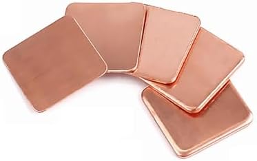 KUSTAT Flashing Metal Heat Conducting Copper Sheet 15x15mm 20x20mm Notebook Computer Motherboard Chip CPU Heat Sink Conductive Pure Copper Plate GPU Roofing Panels (Color : 15x15mm, Size : T-0.8mm)
