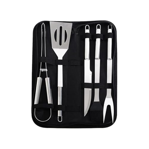 Set de 5 piezas para barbacoa de acero inoxidable con bolsa miniatura 1