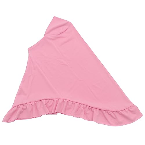 Hijab Scarf Girls Kids Ruffle Lotus Leaf Hijabs Solid Color Head Scarfs for Baby4