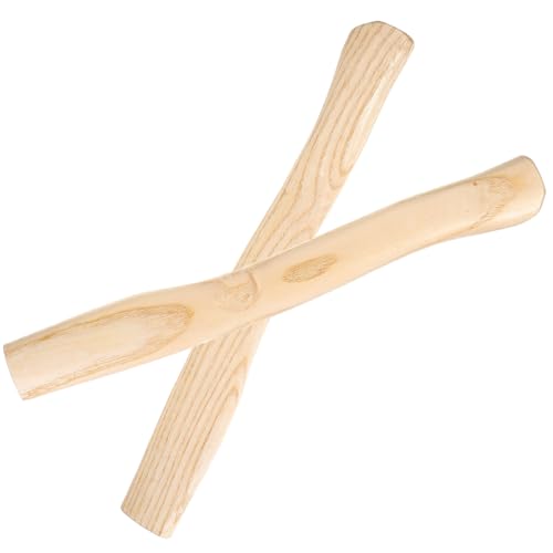 VICASKY Poignées En Bois D’érable 38 Cm Pour Petite Hache 2 Pièces Jardinage Remplacement Solide Travail Du Bois Campagnard Outils à Main Robustes