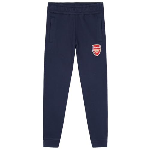 Arsenal F.C. Boys Sweatpants with 2 Pockets and Cuffed Ankles (Navy, 13 Years)