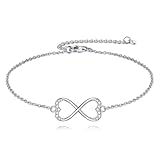 Pulsera de plata de ley con diseño de caballo, trébol, ancla, pingüino, tortuga marina, infinito, estrella de mar, cruz, margarita, sirena, mariquita, ajolote, joyería de plata de ley, pulsera de