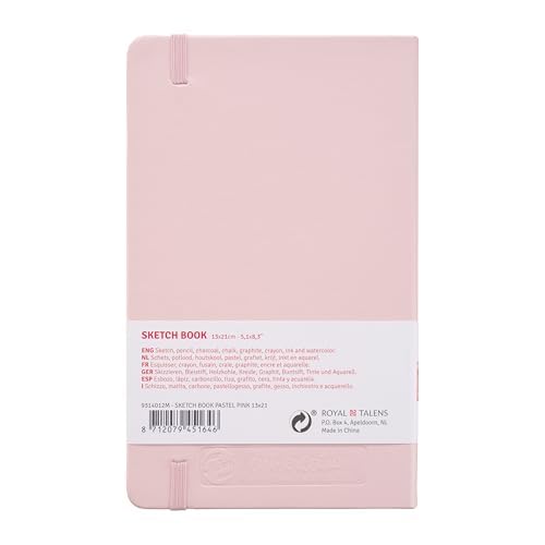ターレンスジャパン(Talens Japan) Tarens T9314-012M Art Creations Eskiz Defteri, Çizim Defteri, 5,1 x 8,3 inç (13 x 21 cm), Pastel Pembe, Kalınlık: 140 g/m2), İnce, Asitsiz Kağıt, 80 Yaprak Ciltli