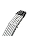CableMod Universal Pro ModMesh Sleeved 12V-2x6 12VHPWR 90° StealthSense Direct PCIe Cable (Variant A, White)