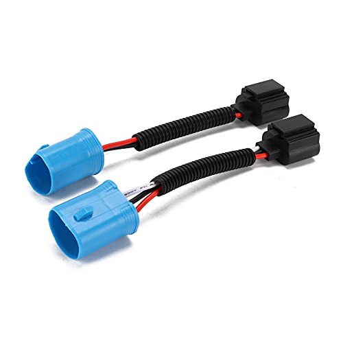 Aramox Adaptateur de Câblage H13 Faisceau de Câblage de Phare en Nylon PVC 12 V 24 V Connecteur Mâle à Femelle Plug and Play pour Phares Avant Antibrouillard Super Duty 1999 2004