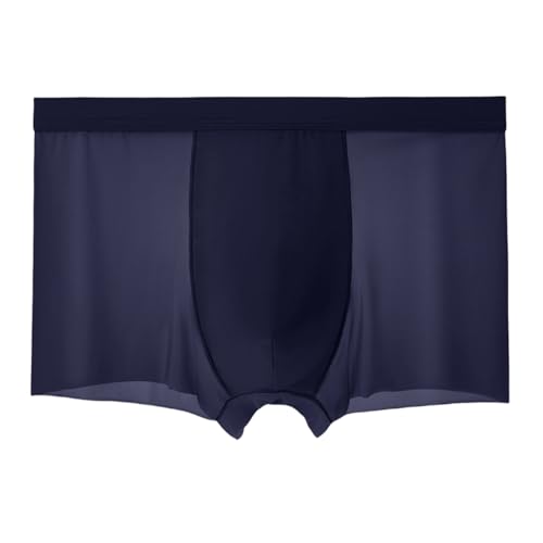 ONEFIT Mens Ice Silk Underwear Seamless Boxer Briefs with Pouch Ultra Thin Breathable Underpants