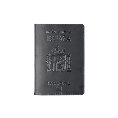 Couverture de passeport en cuir noir pour sécuriser vos documents