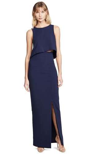 Black Halo Womens Kacie 2 Piece Maxi Dress Pacific Blue 6