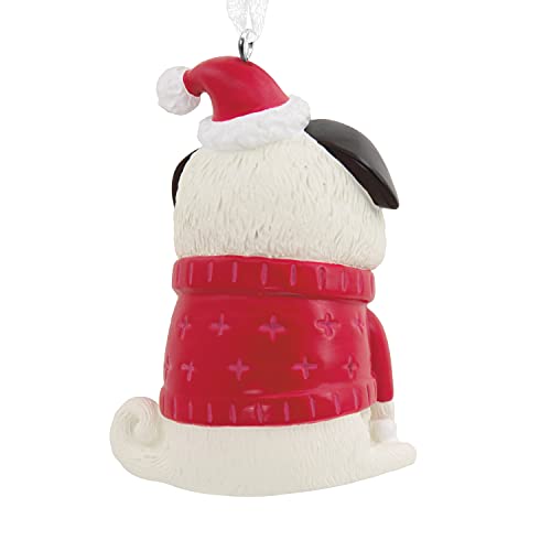 Hallmark Mops Hund im Urlaub Pullover Weihnachten Ornament