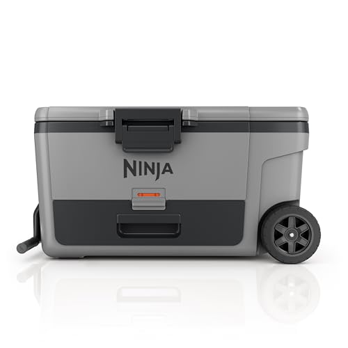 Image of Ninja FrostVault 65qt Cooler with Wheels, Dry Storage Drawer, Slate Gray