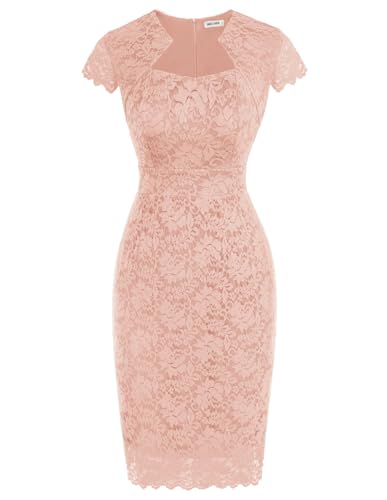 Image of GRACE KARIN Cocktail Dresses for Women Cap Sleeve Lace Dress