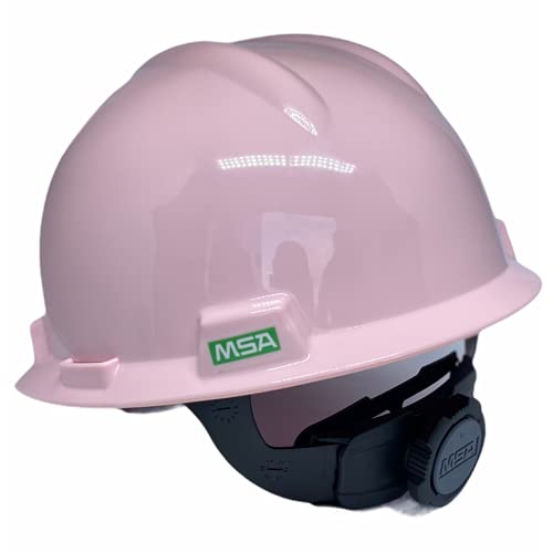 Capacete Msa Rosa Engenheiro V-gard Carneira Jugular Obra Ideal Para Mulheres, Arquitetas e Engenhei