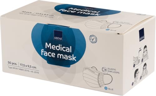 Abena Type IIR Disposable Face Mask with Ear Loops - Pack of 50 - Image 4