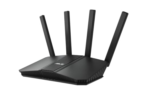 Image of ASUS RT-BE82U - 7 Expandable Wi-Fi Router - Dual-Band BE6500-4096-QAM, MLO, 5 Ports 2.5GbE, AiMesh, Free Network Security Subscription, VPNs