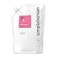 simplehuman CT1018 1 Liter, pflegende Flüssig-Handseife, Handseife Flüssig Nachfüllbeutel, Nachfüllpack, Geeignet für Flüssigseifenspender, Geranie