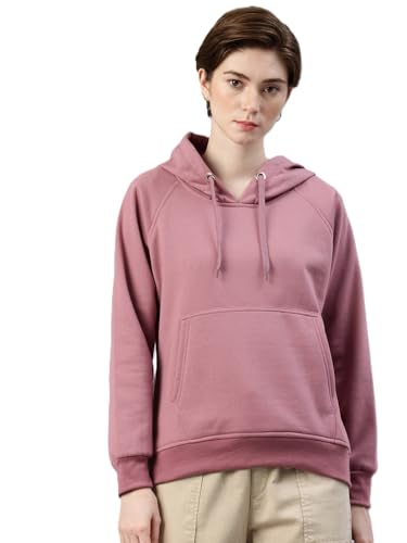 Image of ADBUCKS Women's Cotton Winter Jacket Sweatshirts Casual Drawstring Clothes Pullover Hoodie With Kangaroo Pocket Ii Womens Jacket Ii Winter Sweater Hoodie For Women & Girls