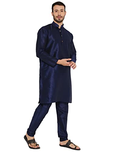 Image of Maharaja Banarasi Dupion Silk Kurta Pjama Set for Men