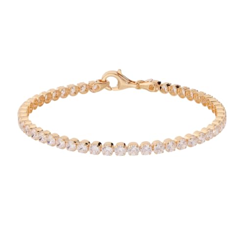 Bracelet tennis avec zircon blanc : le bijou brillant qui ne ternit pas