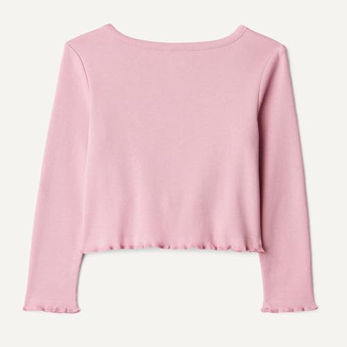 Image of Amazon Essentials Girls and Toddlers' Long-Sleeve Cropped Rib Top