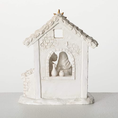 Sullivans Estatueta Creche da Sagrada Família, Natal, Mãe Maria, Jesus, José, Presépio Tradicional d