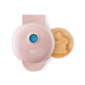 DASH DMWB001RS Mini Maker for Individual Waffles, Hash Browns, Keto Chaffles with Easy to Clean, Non-Stick Surfaces, 4…