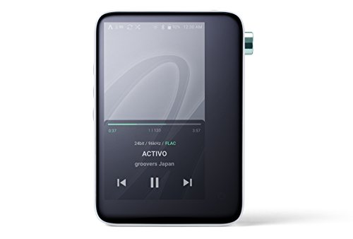 ACTIVO CT10 高画質 ポータブル音楽プレーヤー 小型 スタイリッシュデザイン MP3/ロスレスフォーマット Wi-Fi 音楽ストリーミングアプリ 10時間再生 (クールホワイト)