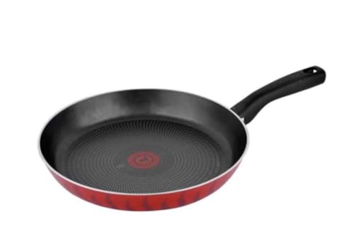 Tefal G6 Tempo Flame 30 Cm Non Stick Frypan With Thermo Spot, Red, Aluminium, C3040783