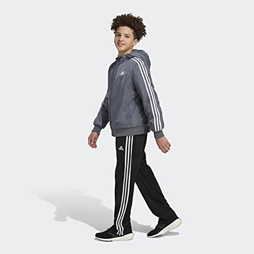 Image of adidas boys Zip Front Classic Bomber Hooded Jacket