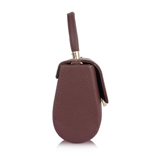Image of Synthetic Leather Casual Classy Top Handle Handheld Crossbody Travel Side Sling Bag For Women